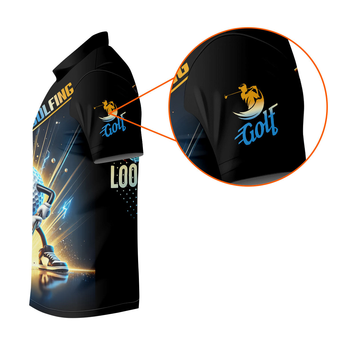 Swing Swear Look For Ball Repeat Fun Golf Shirt, Golf Shirts For Men, Golf Gift For Men
