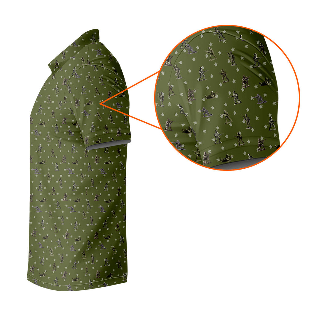 Veteran Green Golf Tops For Men, Polo Shirts For Men, Gift For Veteran, Veterans Day Gift
