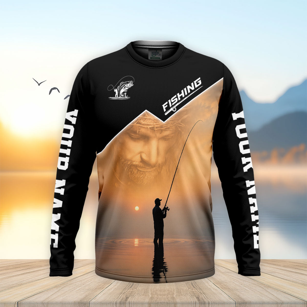 Go To Church Others Go Fishing And Think About God Fishing UPF Shirt, Mens Fishing Shirt