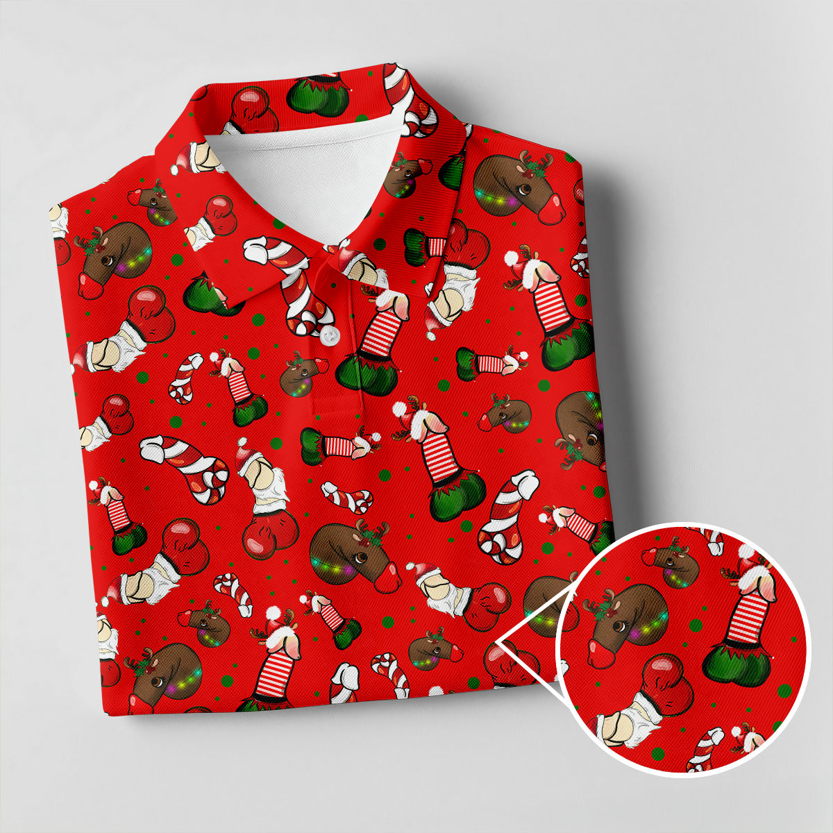 Funny Christmas Golf Tops For Men, Funny Dirty Red Golf Shirt, Christmas Golf Shirt, Golfing Apparel