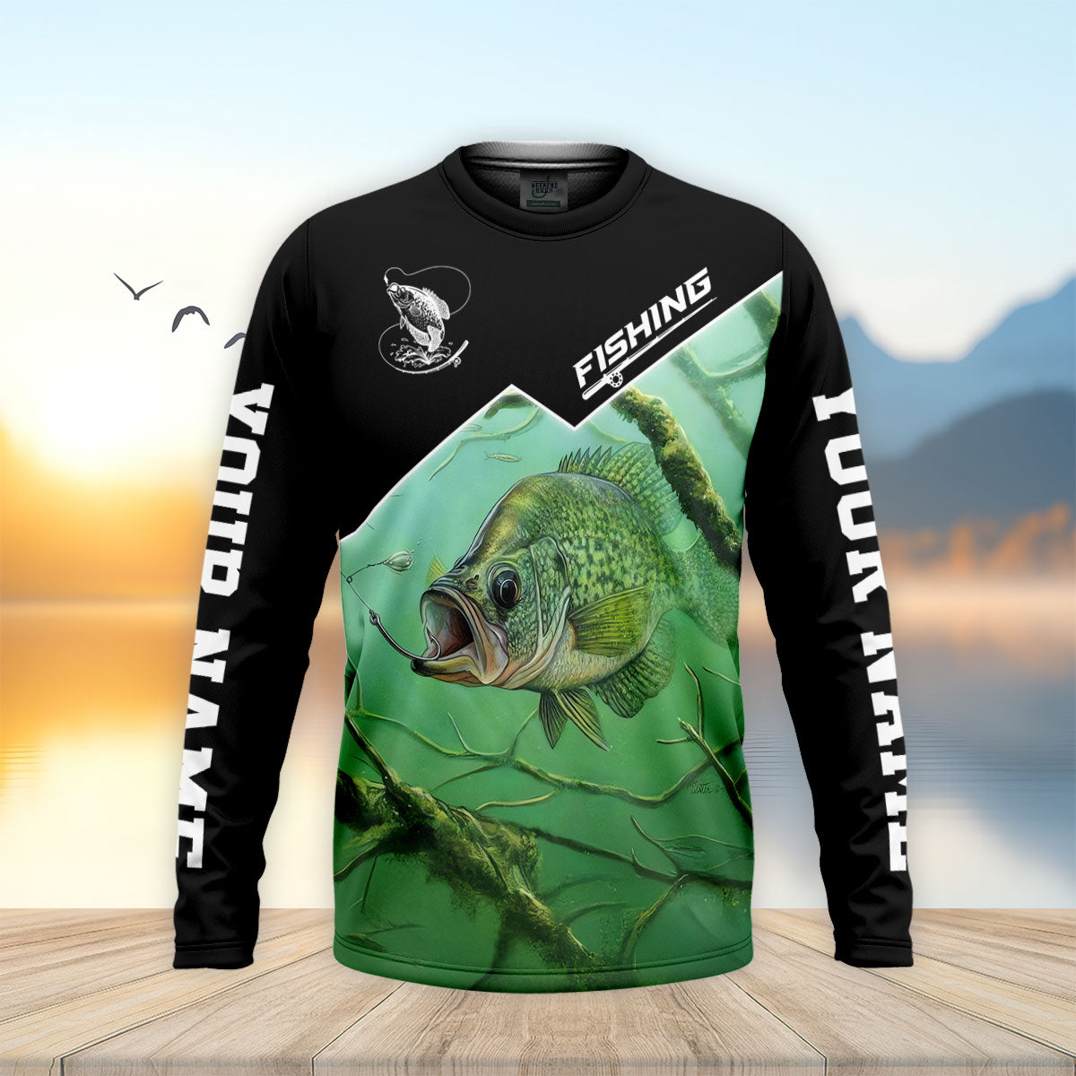 I Have A Crappie Attitude UPF Shirt, Long Sleeve Fishing Shirt, Fishing Shirts For Men
