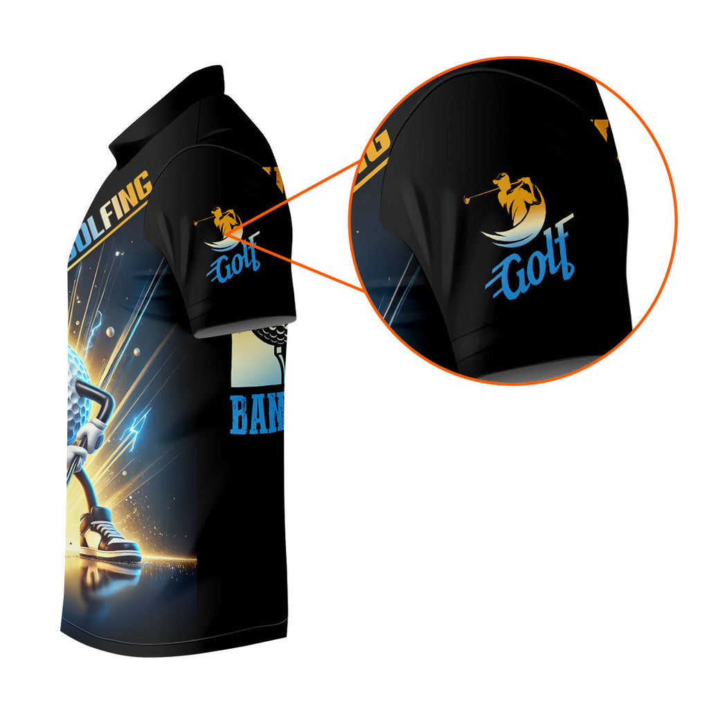 Sinking Putts Banging Sluts Fun Golf Shirt, Golf Tops For Men, Golf Shirts For Men, Golf Gift For Men