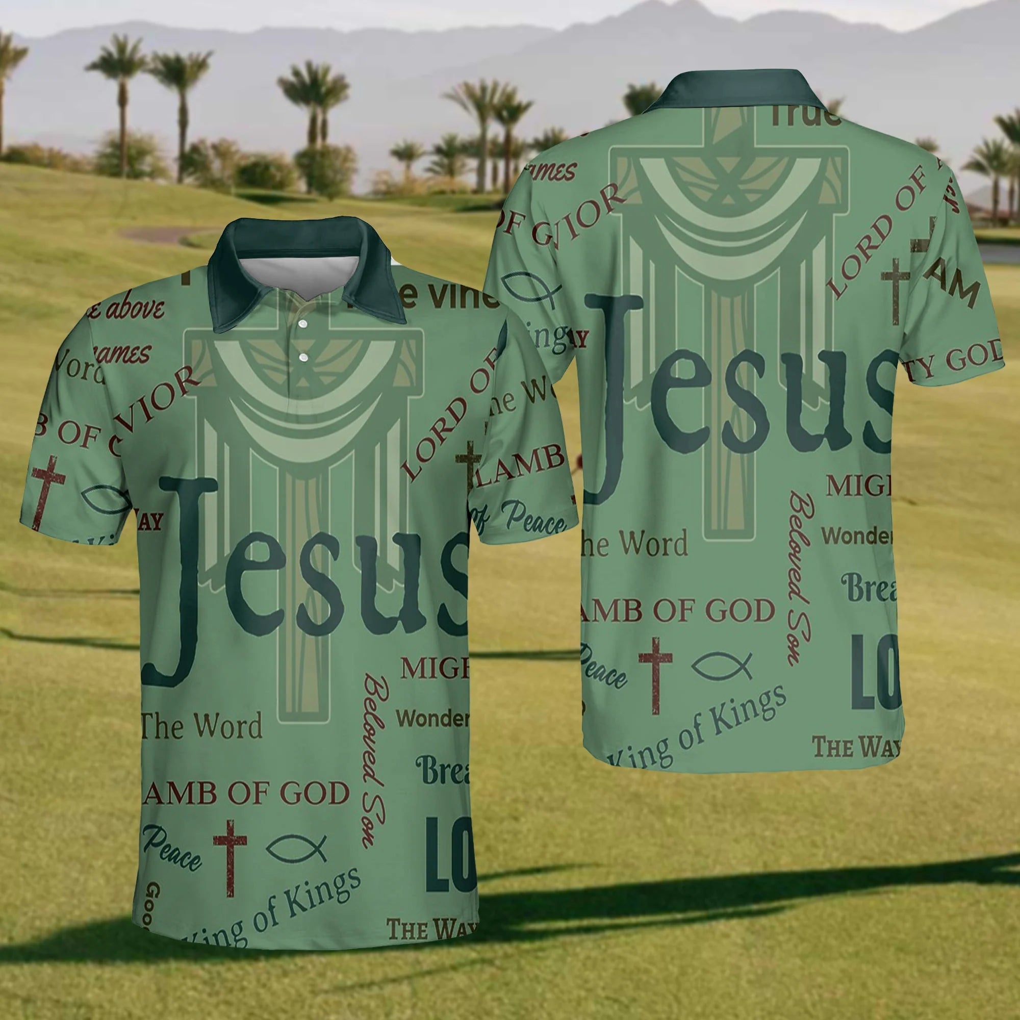Amb Of God Golf Polo ShirtMens Golf Shirt, Christian Shirt For Men