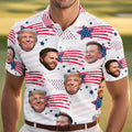Best Fighters Of America US Patriotic Pride Men's Golf Polo Shirt, Patriotic Golf Shirt, USA Golf Shirt