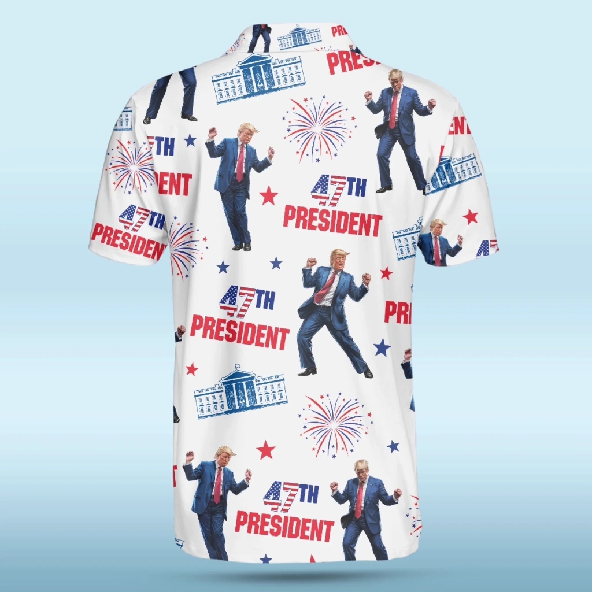 Winners Donâ€™t Miss Putts Or Elections Polo Shirt, US Patriotic Pride Men's Golf Polo Shirt, Patriotic Golf Shirt