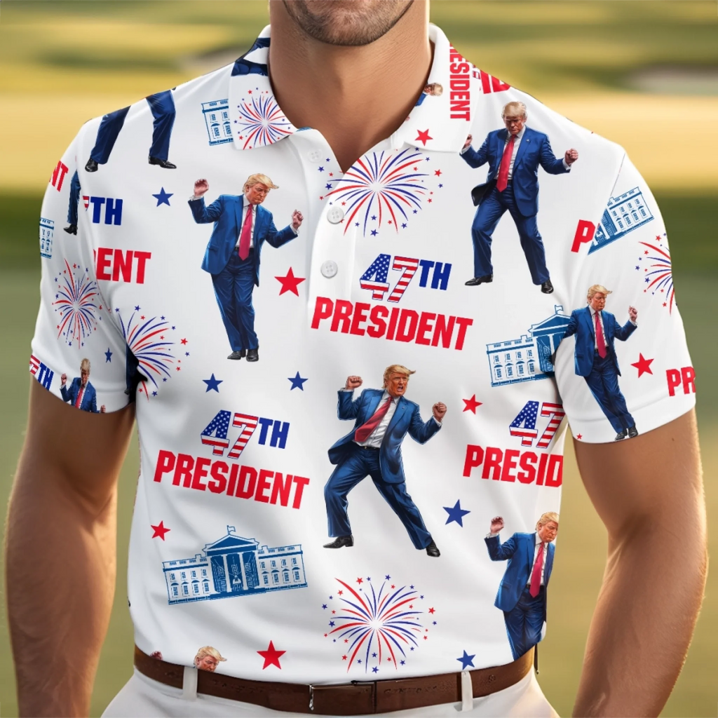 Winners Donâ€™t Miss Putts Or Elections Polo Shirt, US Patriotic Pride Men's Golf Polo Shirt, Patriotic Golf Shirt