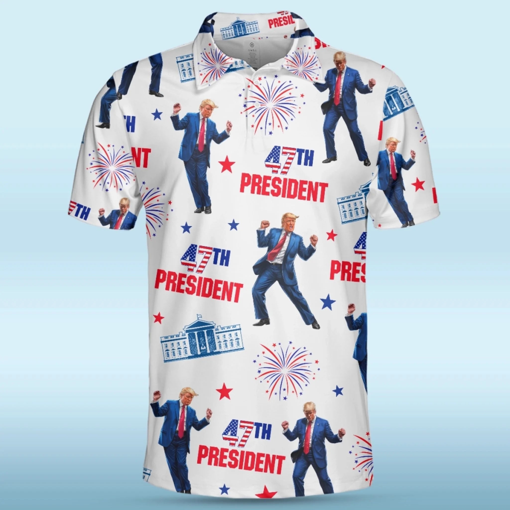 Winners Donâ€™t Miss Putts Or Elections Polo Shirt, US Patriotic Pride Men's Golf Polo Shirt, Patriotic Golf Shirt