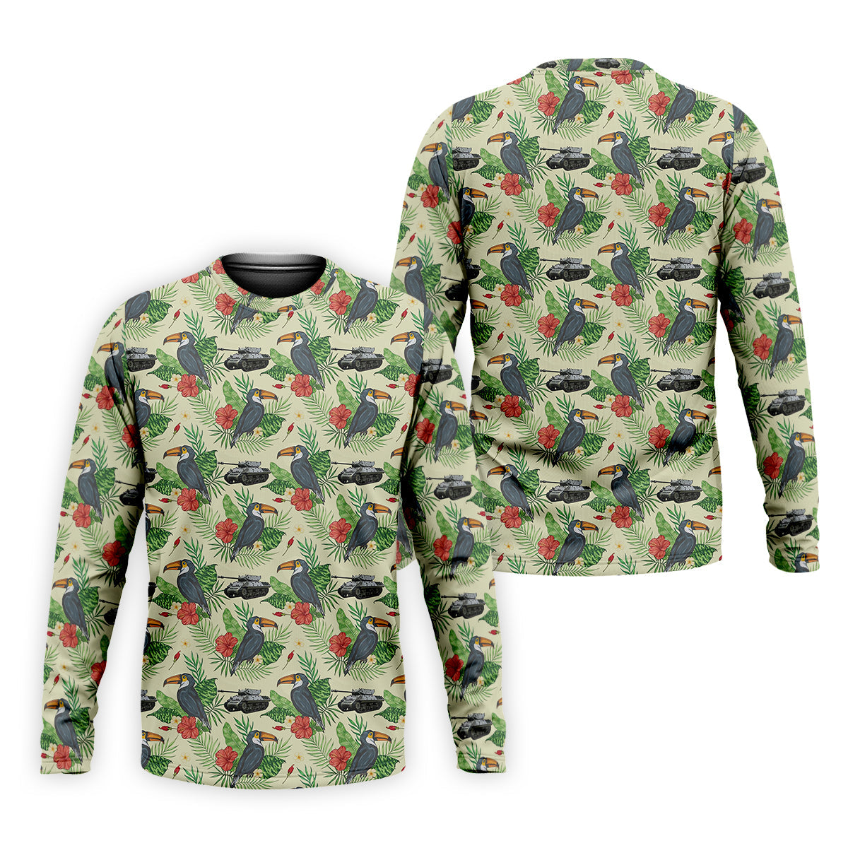 Tropical Toucan Golf Polo Shirt Golfing Apparel, Men Golf Gift, Funny Golf Shirt, Tropical Shirt