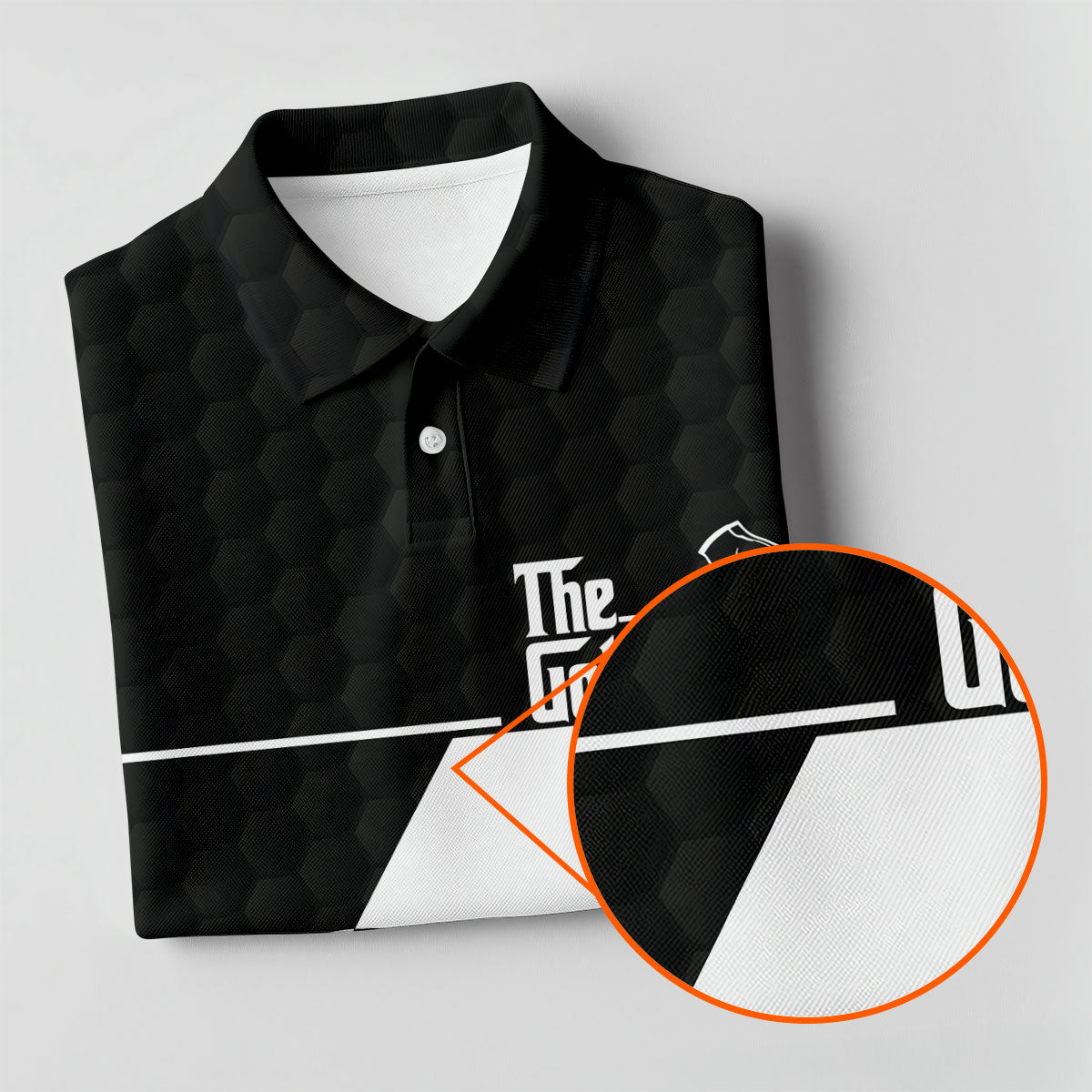 The Golf Father Golf Ball Pattern Father's Day Golf Shirt, Golf Gift For Dad, Polo ShirtFor Men