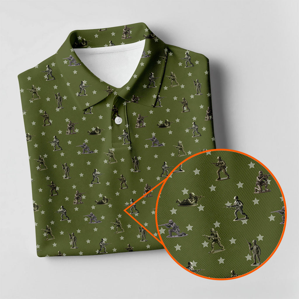 Veteran Green Golf Tops For Men, Polo Shirts For Men, Gift For Veteran, Veterans Day Gift