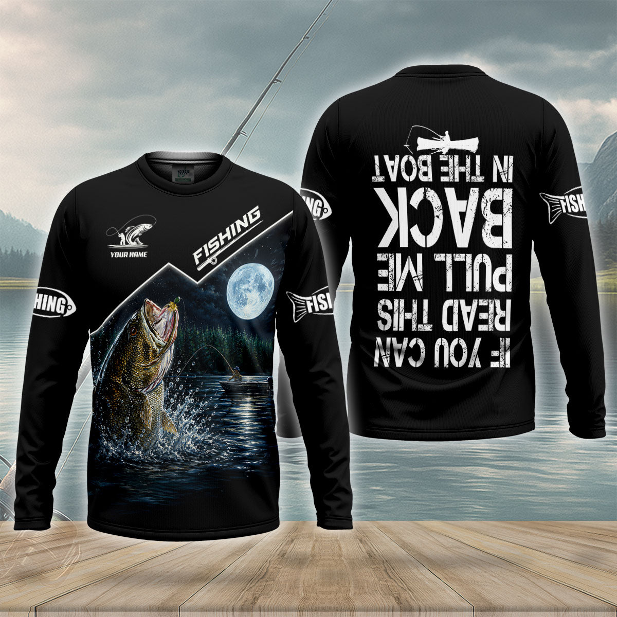 If You Can Read This Pull Me Back In The Boat Fishing UPF Shirt, Fishing Shirt For Men