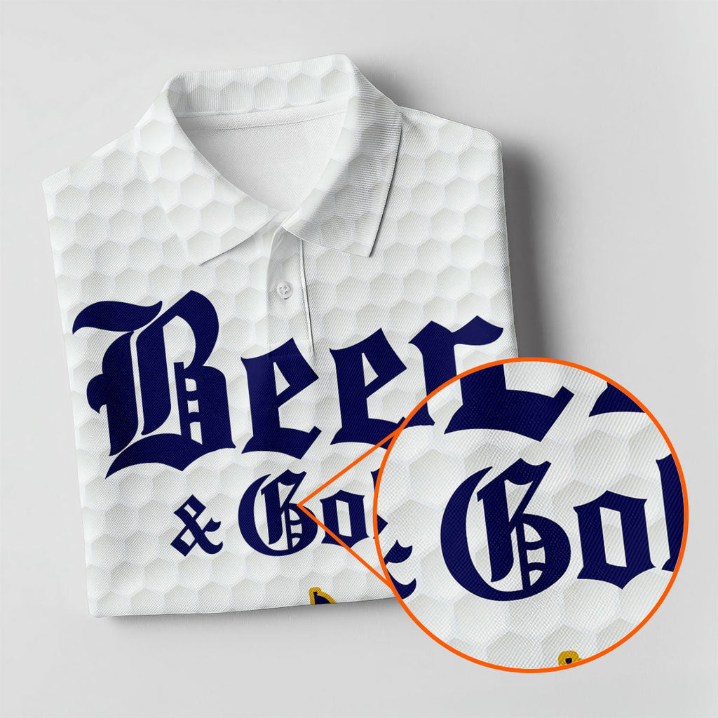 Beer And Golf The Perfect Combination Golf Tops For Men, Golf Shirts For Men, Polo Shirts For Men