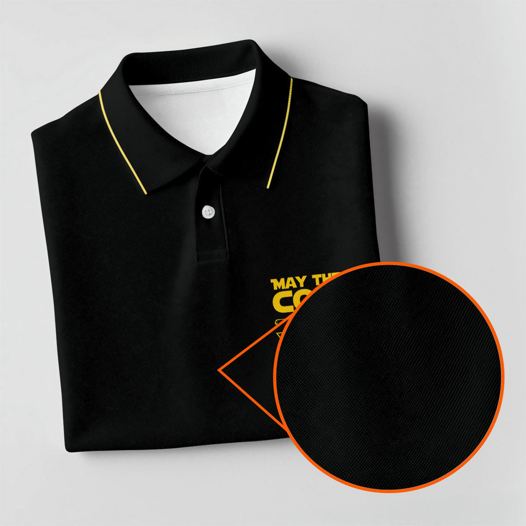 May The Course Be With You Movie Inspired Funny Golf Shirts, Father's Day Golf Shirt, Golf Gift For Dad