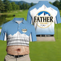 It's Not A Dad Bod It's A Father Figure Men's Funny Golf Polo Shirts, Father's Day Golf Shirt, Golf Gift For Dad