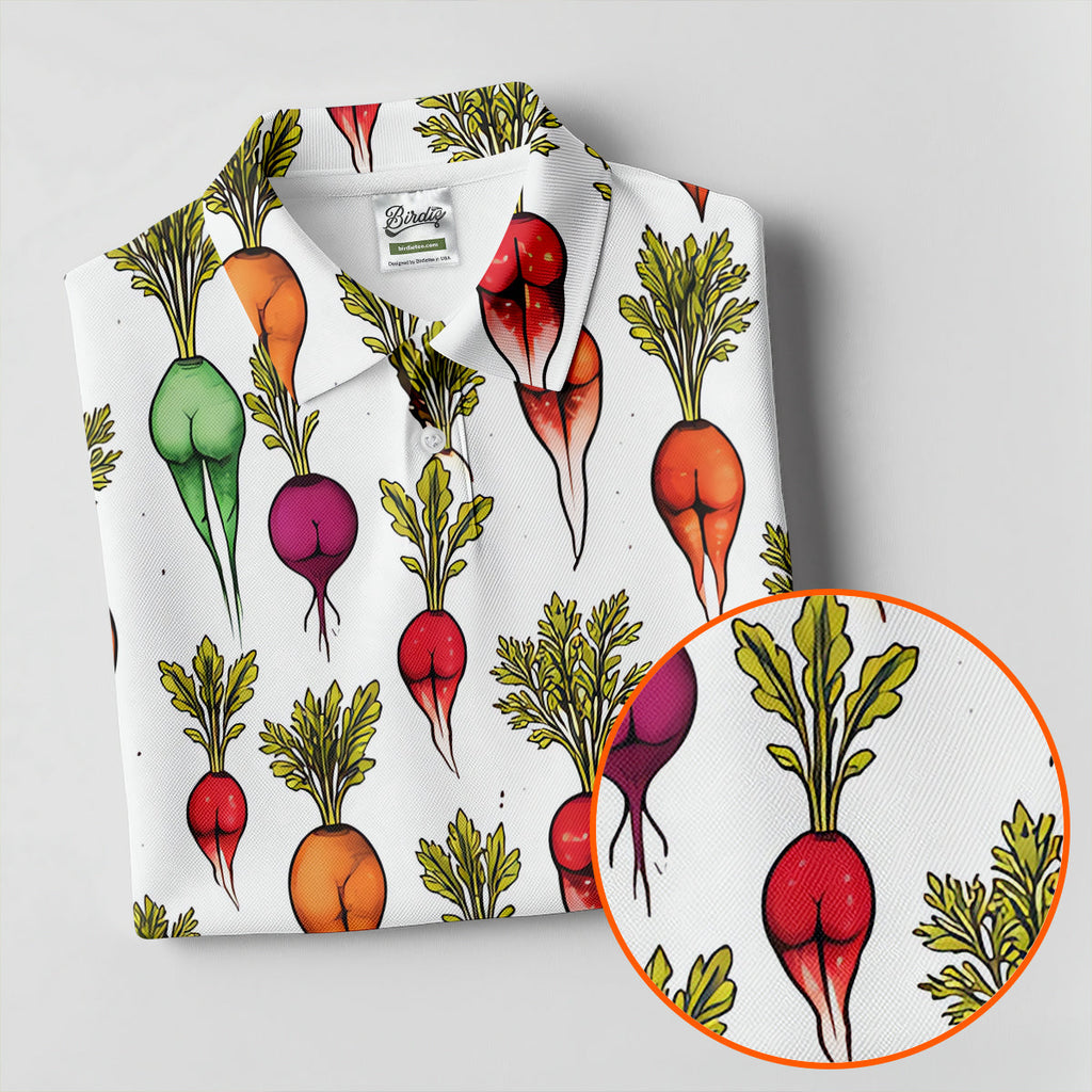 Dirty Funny Vegetable Adult Humor Golf Tops For Men, Golf Shirts For Men, Polo Shirts For Men