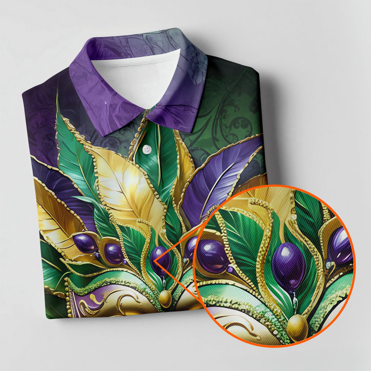 Mardi Gras Festival Mask All Over Print Golf Tops For Men, Polo Shirts For Men, Golf Shirts For Men