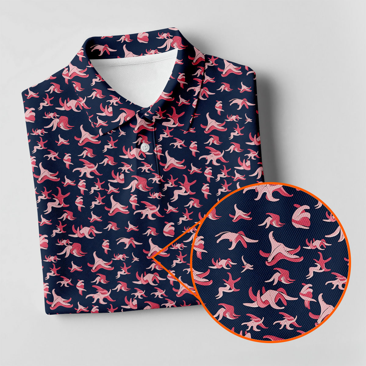 Funny Starfish Naughty Position Black And Pink Golf Tops For Men, Valentines Golf Gift, Golf Gift For Men
