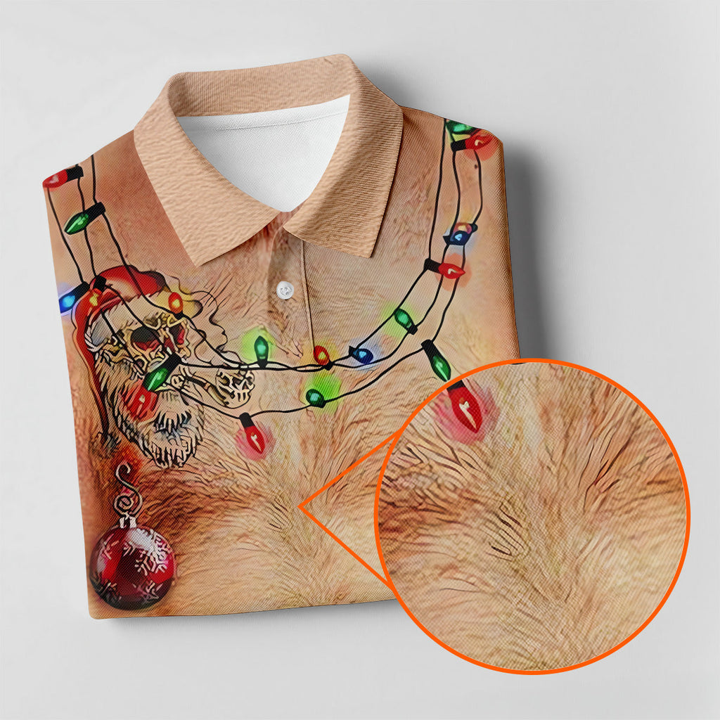 Eat Me Funny Christmas Golf Shirt, Fun Golf Shirts For Men, Unique Gift For Golfer, Polo Shirts For Men