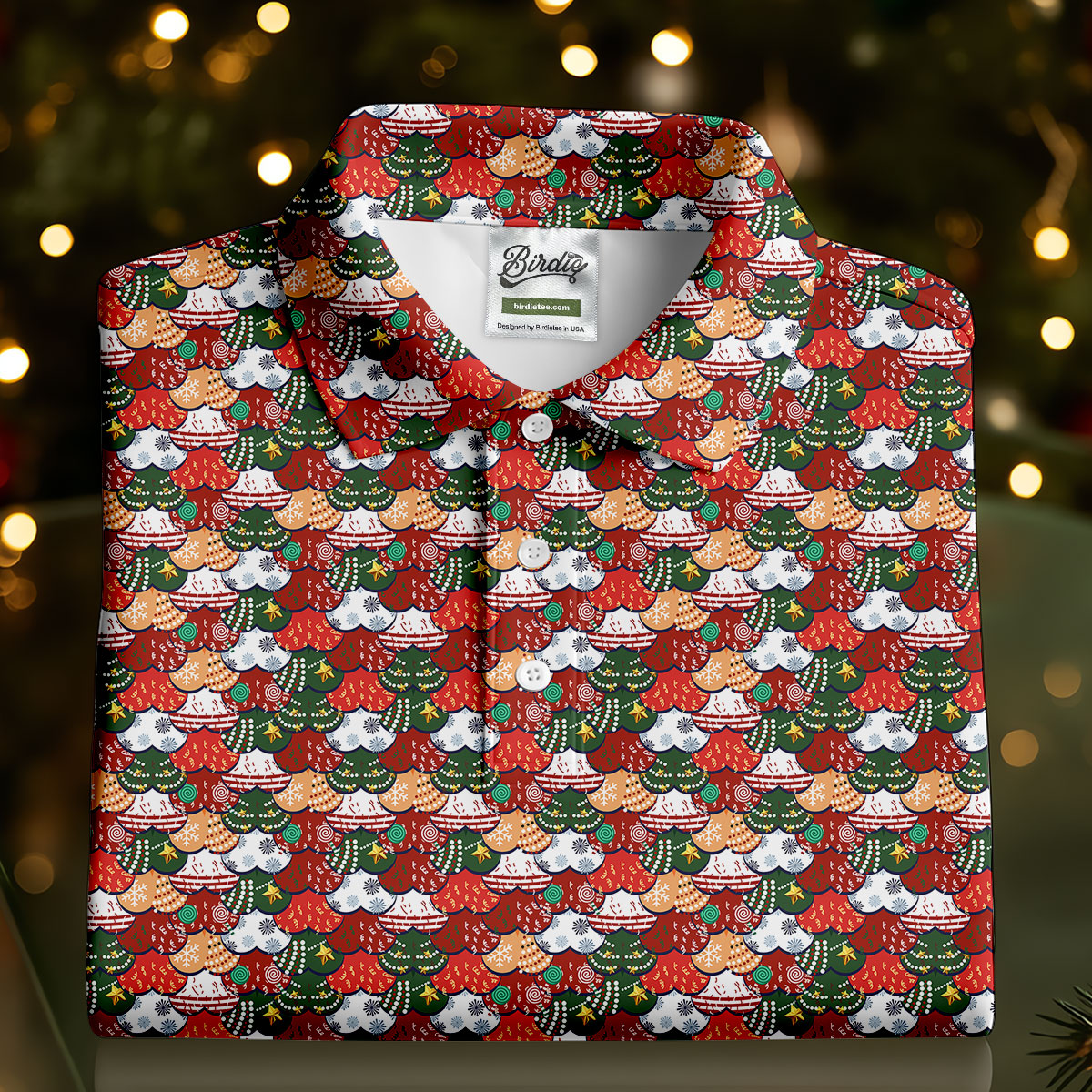 Fun Christmas Colorful Shirts For Men, Naughty Christmas Golf Shirt, Polo ShirtFor Men, Golfing Apparel
