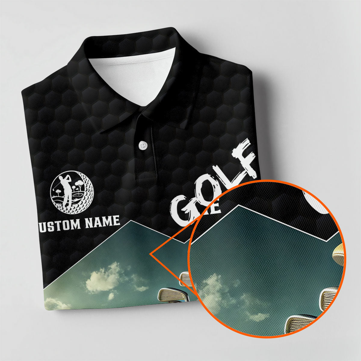 I Was One Under Today Golf Ball Pattern Funny Golf Shirt, Custom Golf Shirts, Golf Shirts For Men
