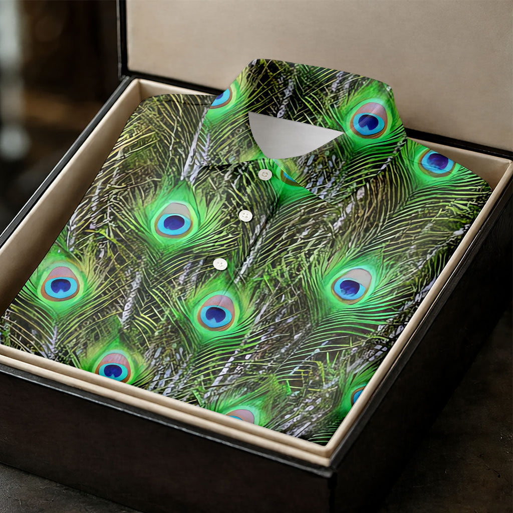 The Peacock Unique Golf Shirt, Golf Tops For Men, Golf Shirts For Men, Polo Shirts For Men