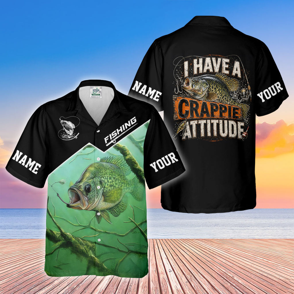I Have A Crappie Attitude UPF Shirt, Performance Fishing Shirt, Fishing Shirts For Women