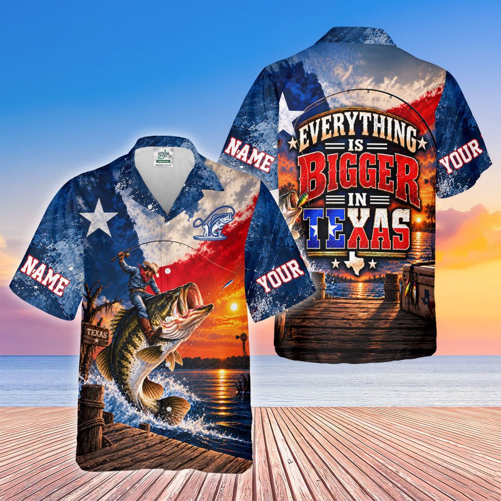 Everything Is Bigger In Texas Cowboy UPF Shirt, Fishing Shirts For Women, Fishing Shirt