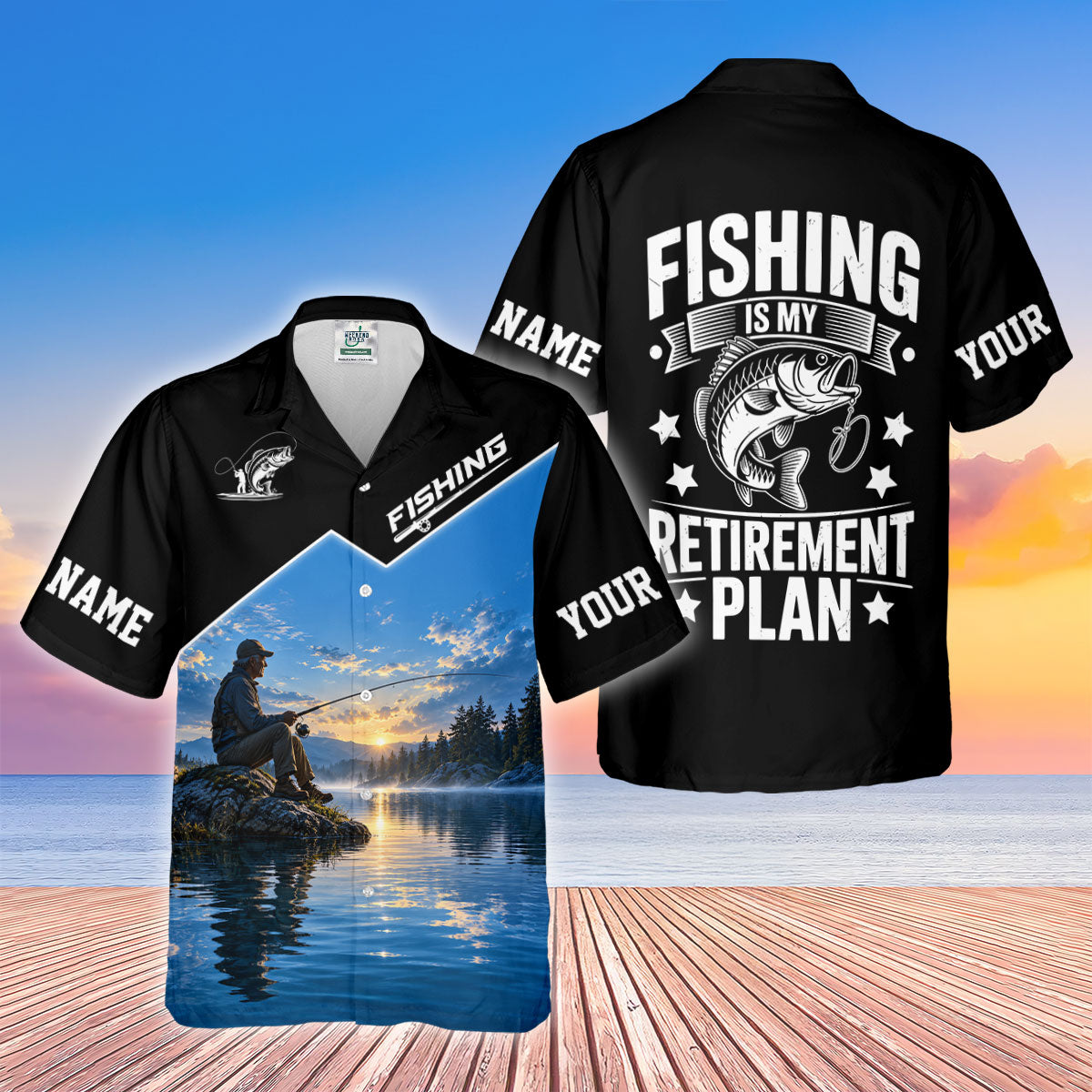 Fishing Is My Retirement Plan Bass Fishing UPF Shirt, Womens Fishing Shirt, Fishing Apparel