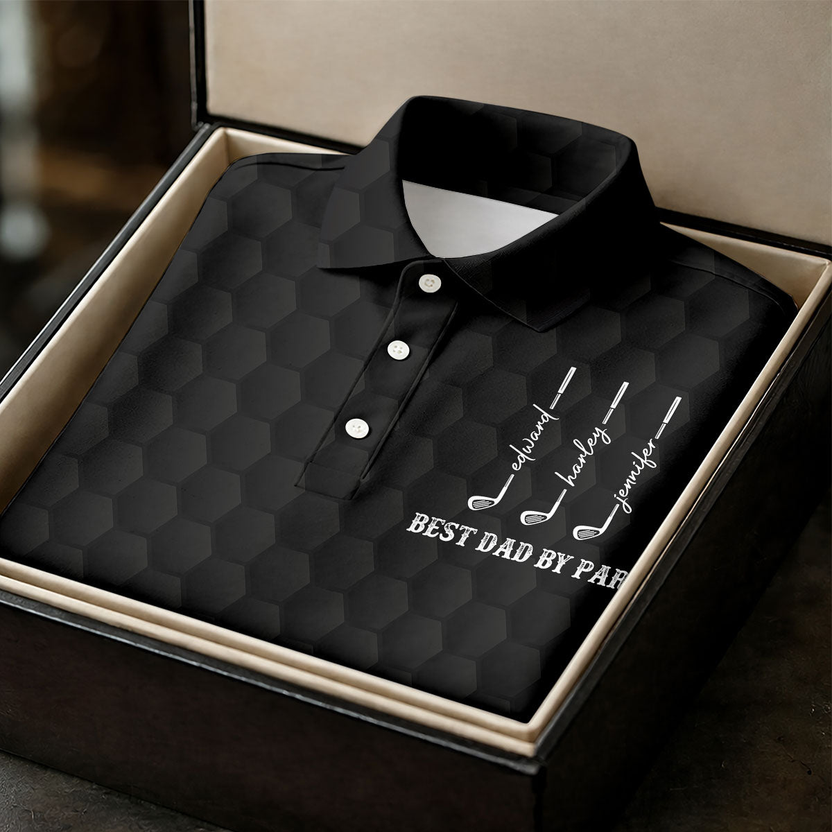 Best Dad By Par Father's Day Golf Shirt, Grandpa Golf Gift, Golf Gift For Dad, Polo Shirts For Men