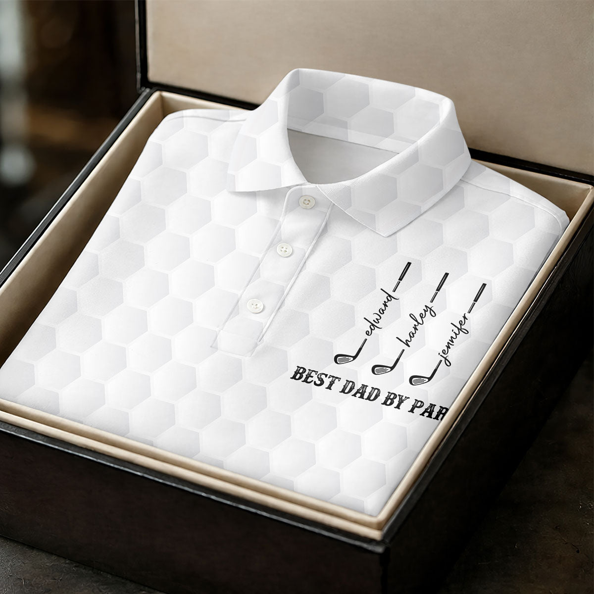 Best Dad By Par Father's Day Golf Shirt, Grandpa Golf Gift, Golf Gift For Dad, Polo Shirts For Men