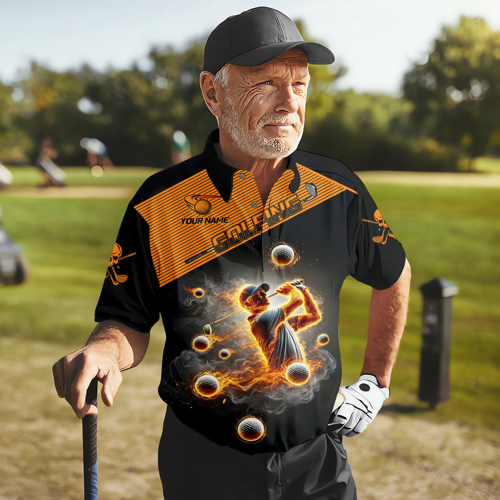 It Takes A Lot Of Balls To Golf The Way I Do Custom Men's Golf Polo Shirt, Dad Golf Gift