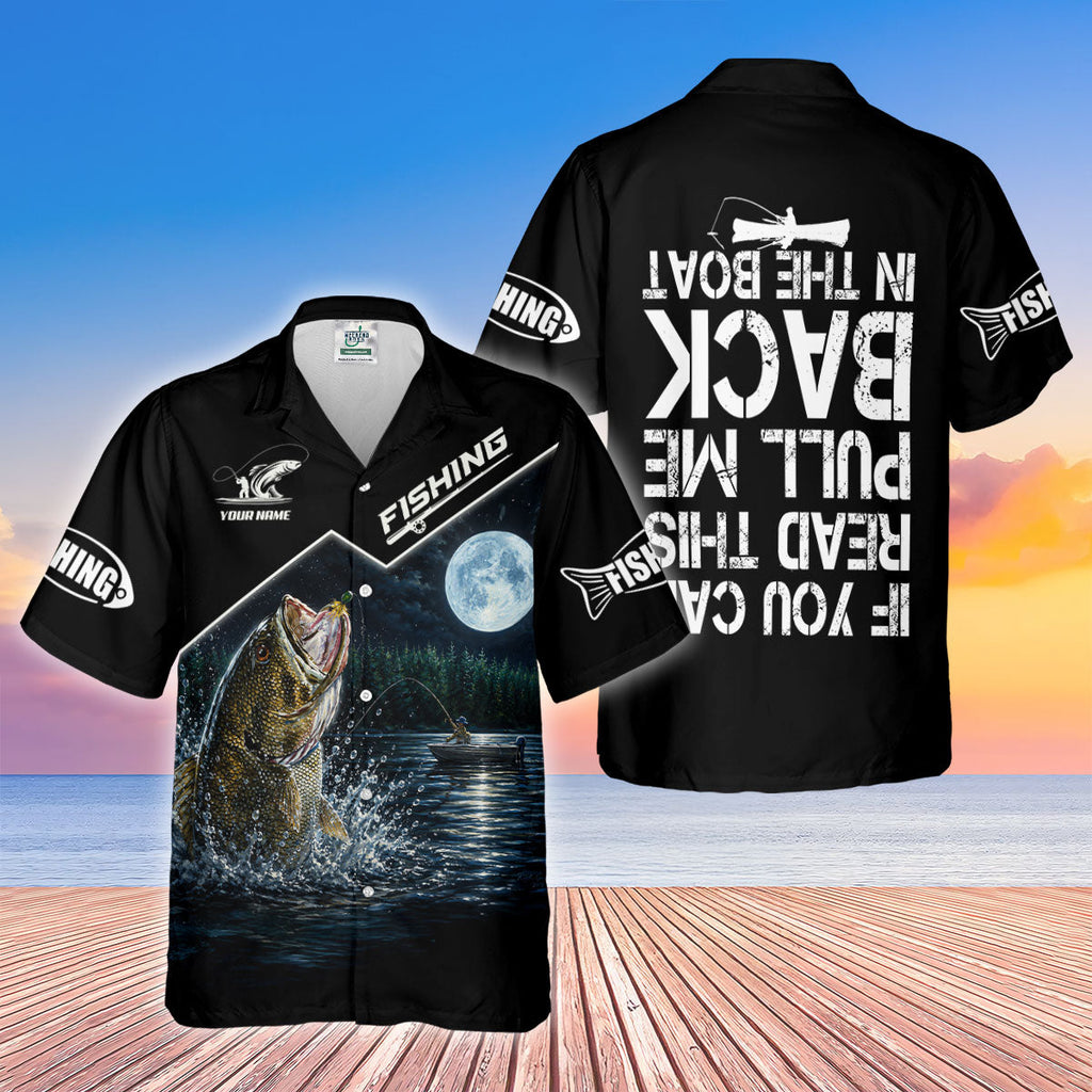 If You Can Read This Pull Me Back In The Boat Fishing UPF Shirt, Fishing Shirt For Women