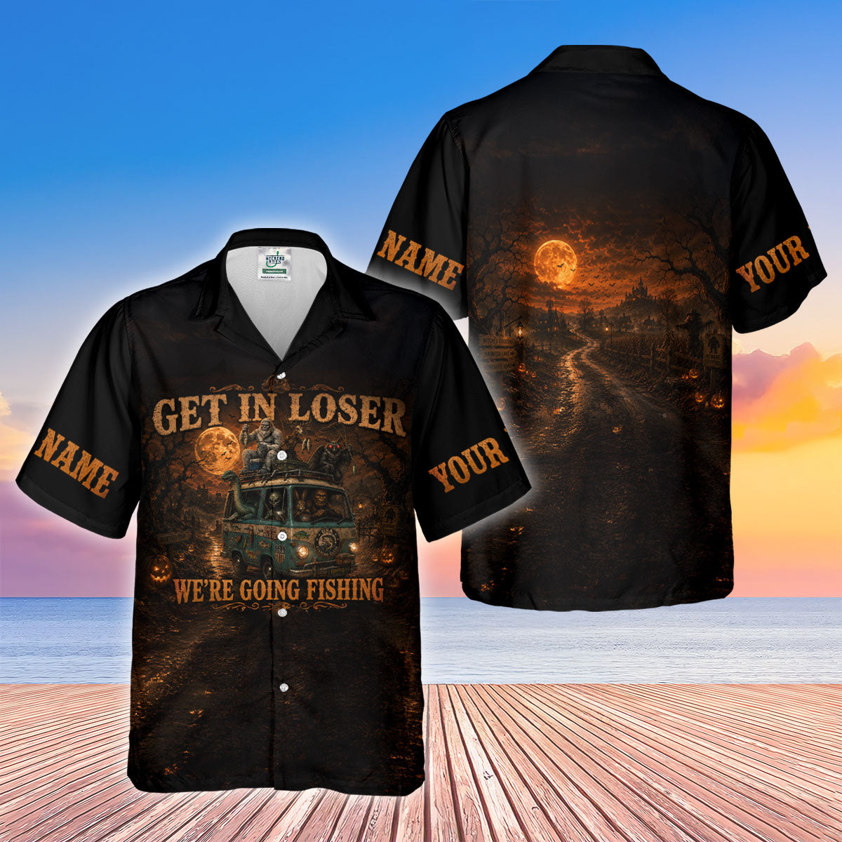 Get In Loser Were Going Fishing Halloween UPF Shirt, Funny Fishing Shirt, Womens Shirt