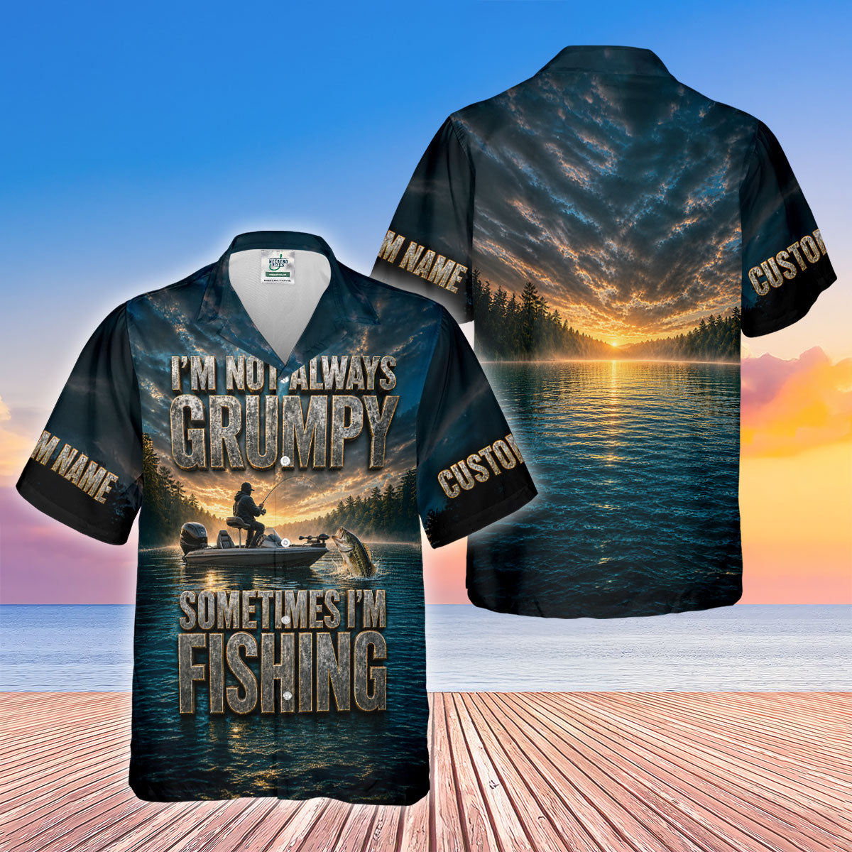Im Not Always Grumpy Sometimes Im Fishing UPF Shirt, Fishing Shirts For Women, Fishing Shirt