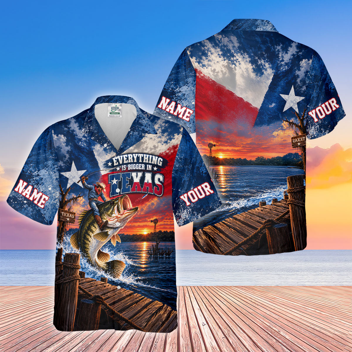 Everything Is Bigger In Texas Bass Fishing UPF Shirt, Womens Fishing Shirt, Fishing Apparel