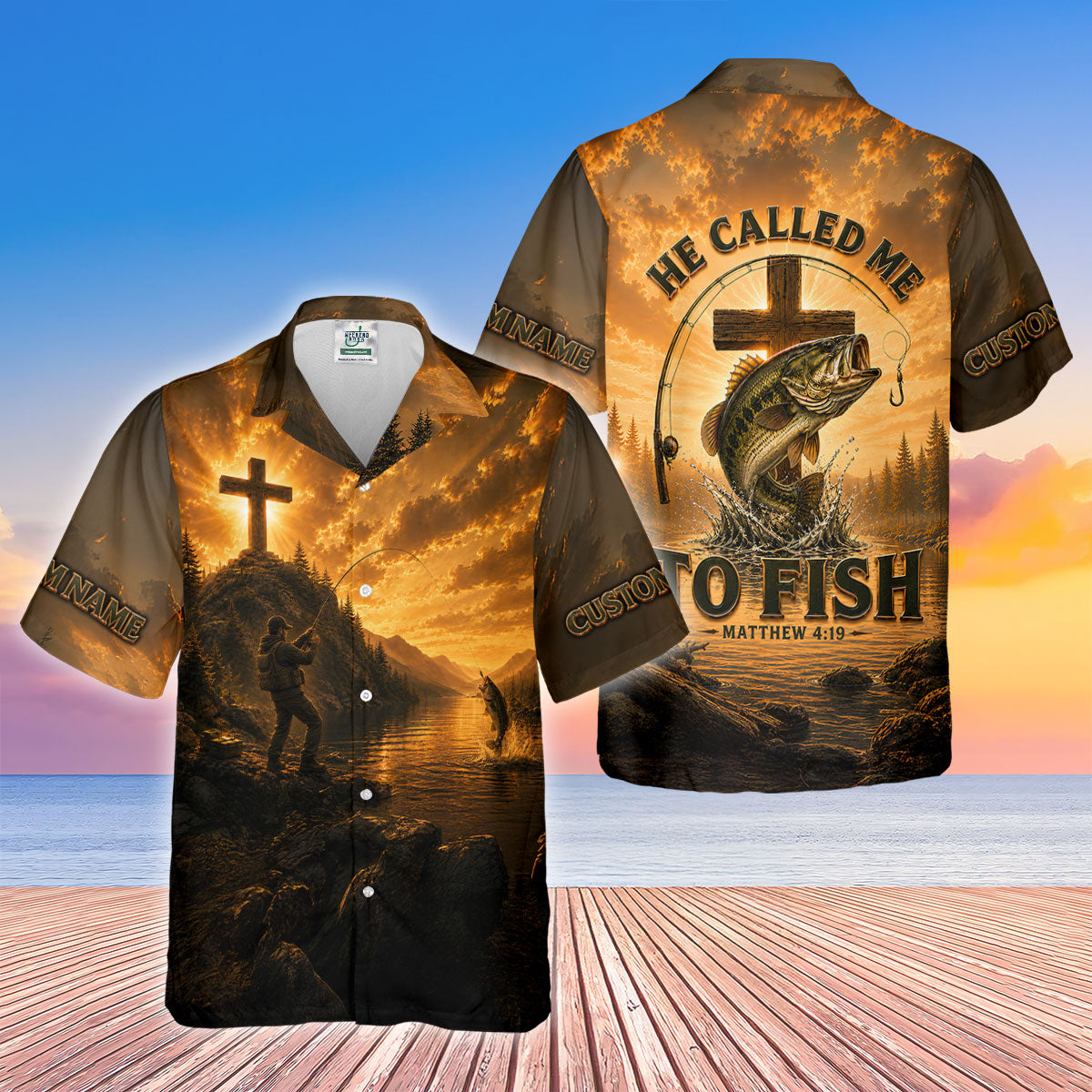 Custom He Called Me To Fish Matthew 419 UPF Shirt, Womens Fishing Shirt, Fishing Shirt