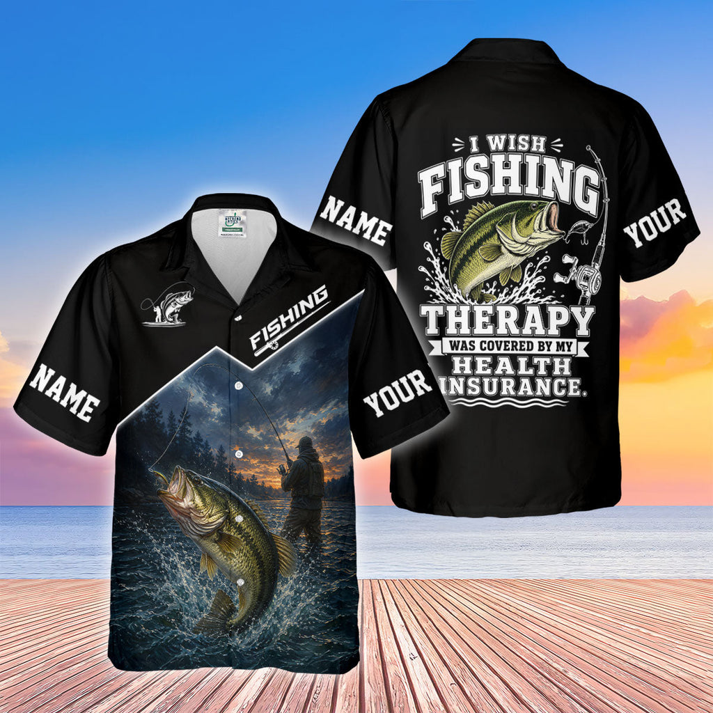 Custom Bass Fishing Lake Sunset UPF Shirt, Long Sleeve Fishing Shirt, Fishing Shirts For Men