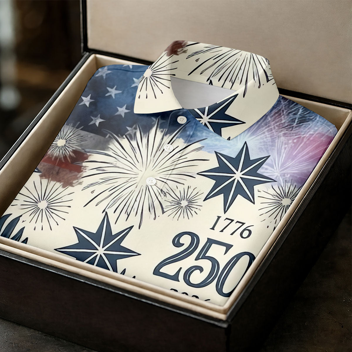 United States 250th Anniversary Patriotic Eagle Vintage Golf Shirt, 4th Of July Golf Shirts For Men