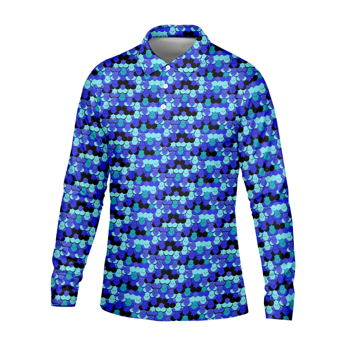 Blue Fun Men's Golf Polos, Gifts For Golf Lovers, Golfing Apparel, Polo For Men