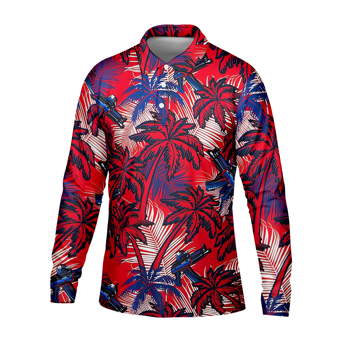 Tropical Sunset Mens Golf Polo ShirtMens Goft Shirt, Christmas Golf Gift
