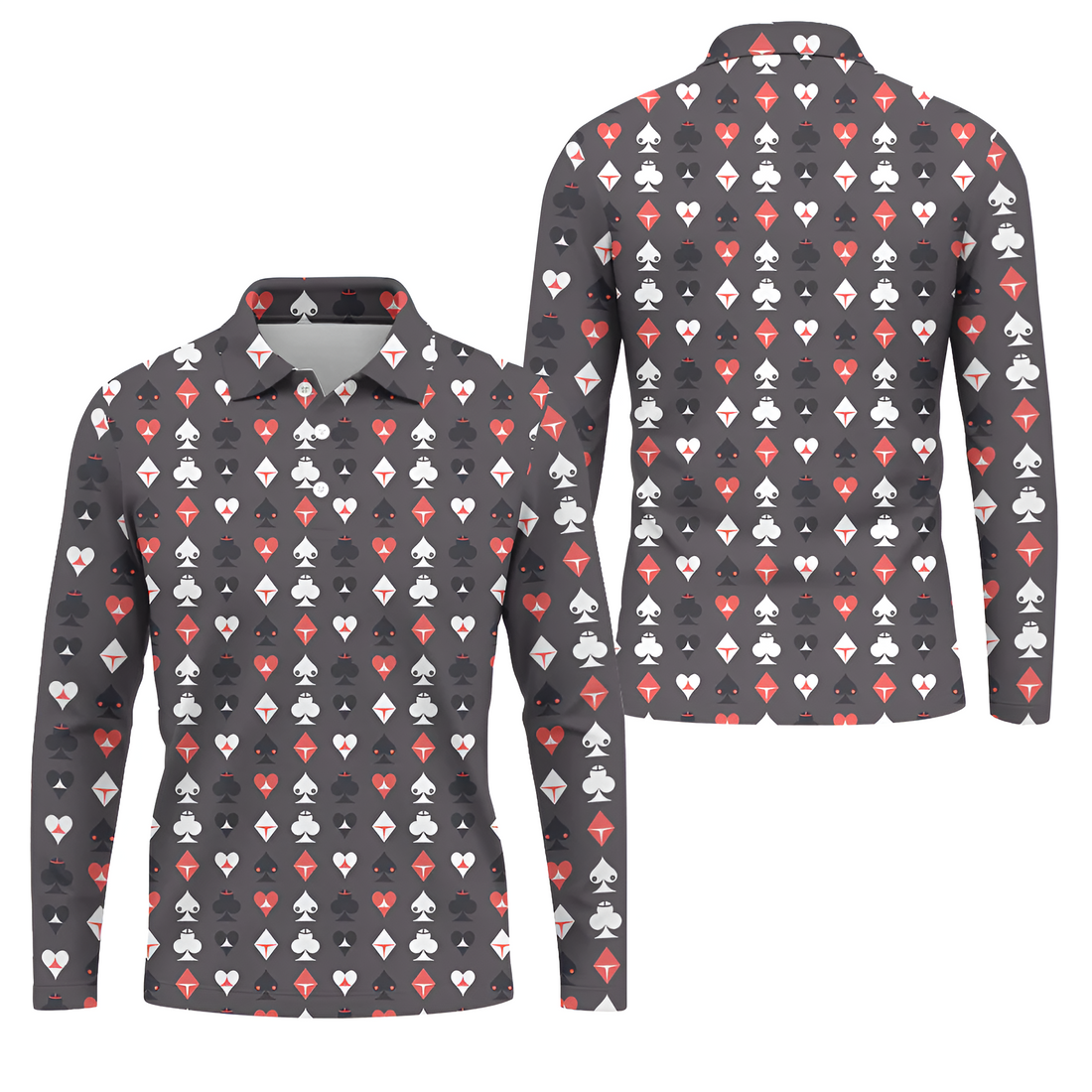 Casino Royale Funny Golf Polo Shirt for Men, Fun Valentine’s Golf Gift