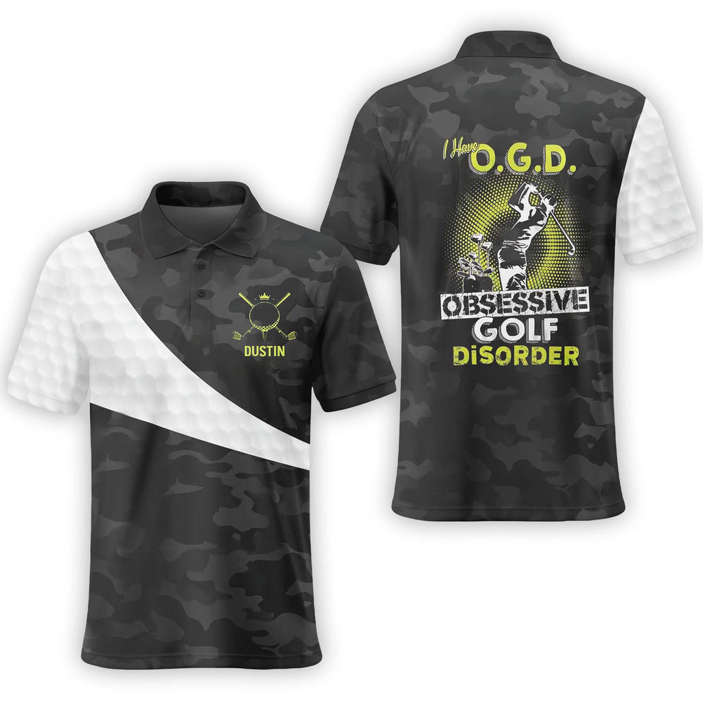 Obsessive Golf Disorder Personalized Name 3D Golf Polo ShirtGolf Shirt, Gift For Golfers