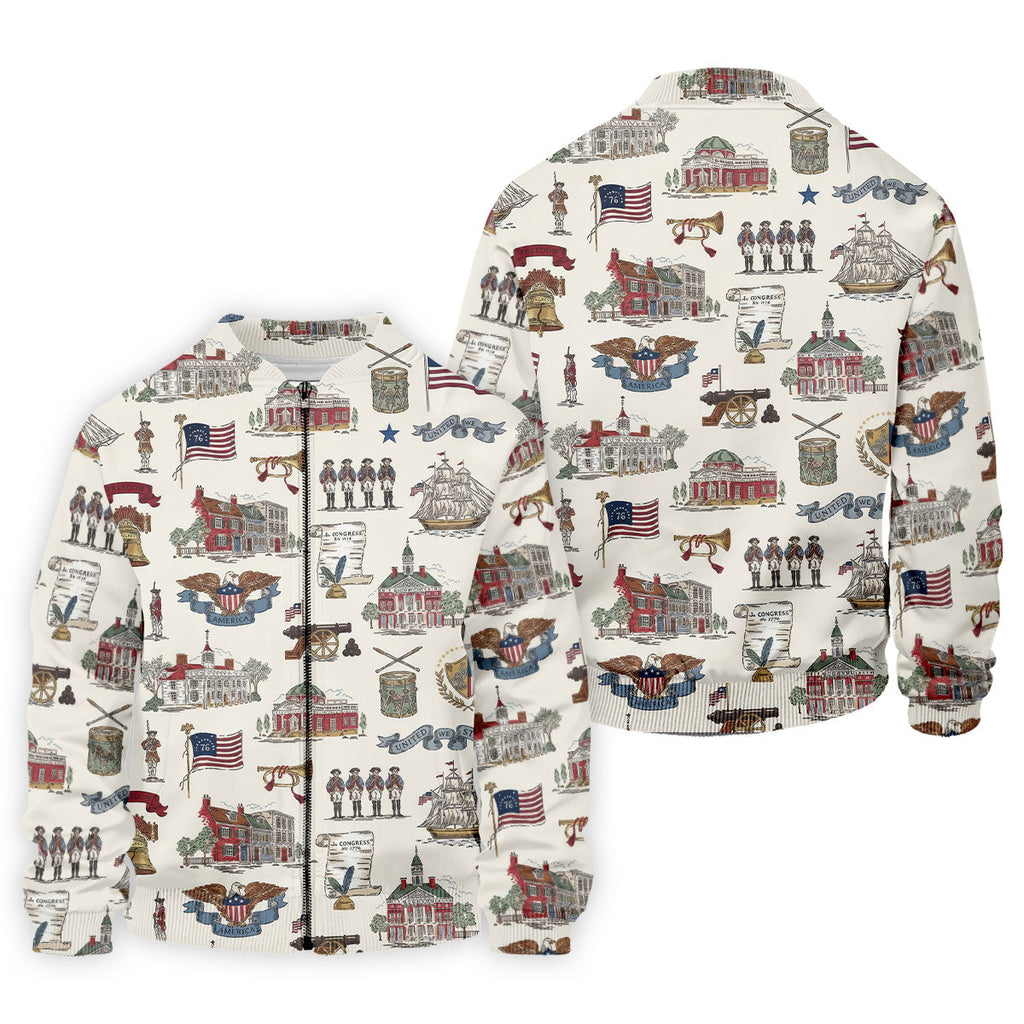 USA America Eagle Liberty Bell Flag 4th Of July Golf Shirt Patriotic Golf Shirt, Golf Shirts For Men