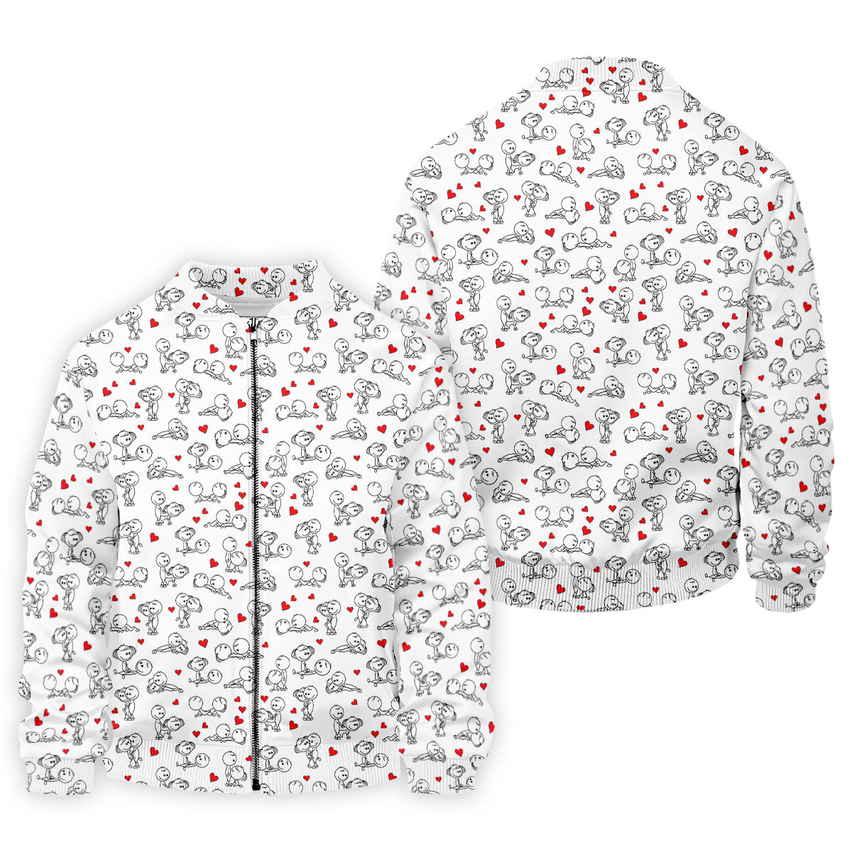 Naughty Position Stick Figure Couple White Golf Shirt, Golfer Valentines Gift, Fun Golf Shirts For Men