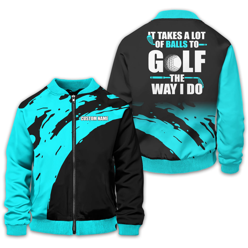It Takes A Lot Of Balls To Golf The Way I Do Personalized Golf Polo ShirtGolf Shirt For Men, Gift For Golfers