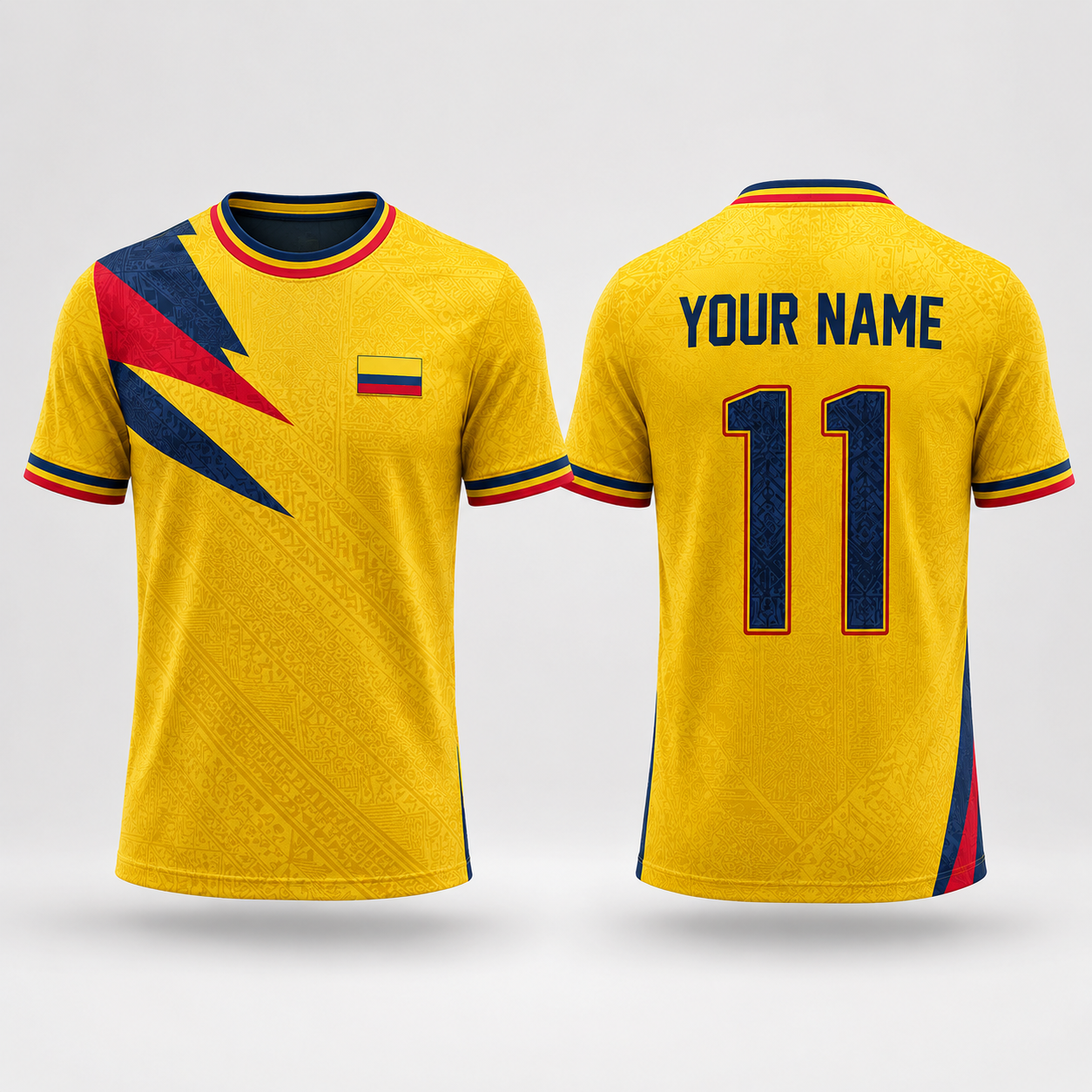 Colombian Heritage V-NeckMen Football Lover, Colombian Soccer Jersey, Soccer Fan Gift