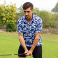 Japanese Ukiyo Men's Golf Polo Shirt, Funny Golf Shirt, Gift For Golfers
