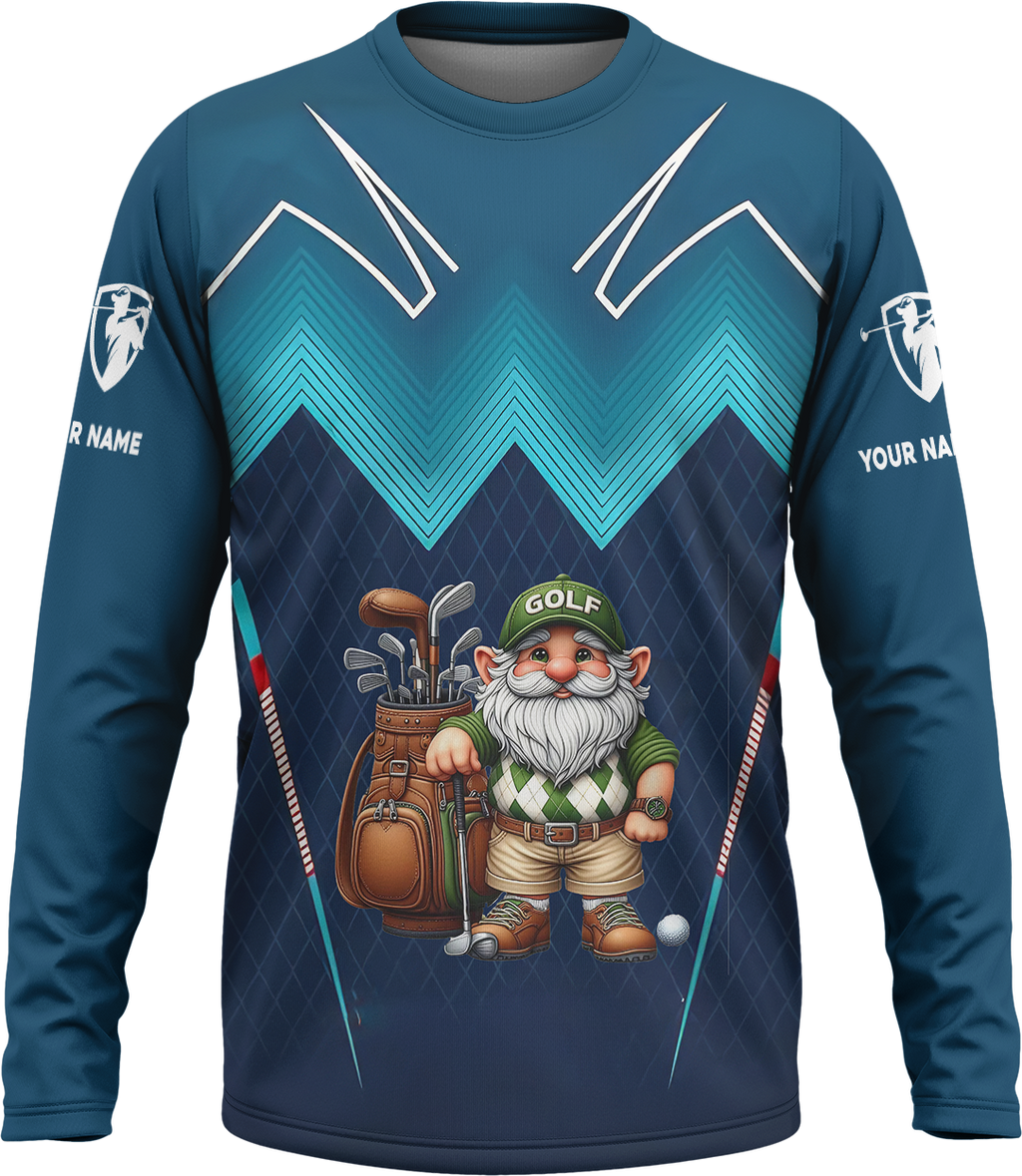 Custom Golfing Gnomes Men's Golf Polo Shirt, Golfing Apparel, Gift For Golfers