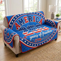 America 250 Freedom Quilted Sofa Cover Fall Halloween Decor For Sofa Couch