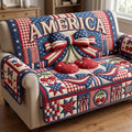 Cherry Glory Quilted Sofa Cover Fall Halloween Decor For Sofa Couch